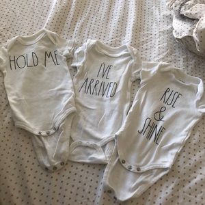 Rae Dunn Baby onesie 3-pack